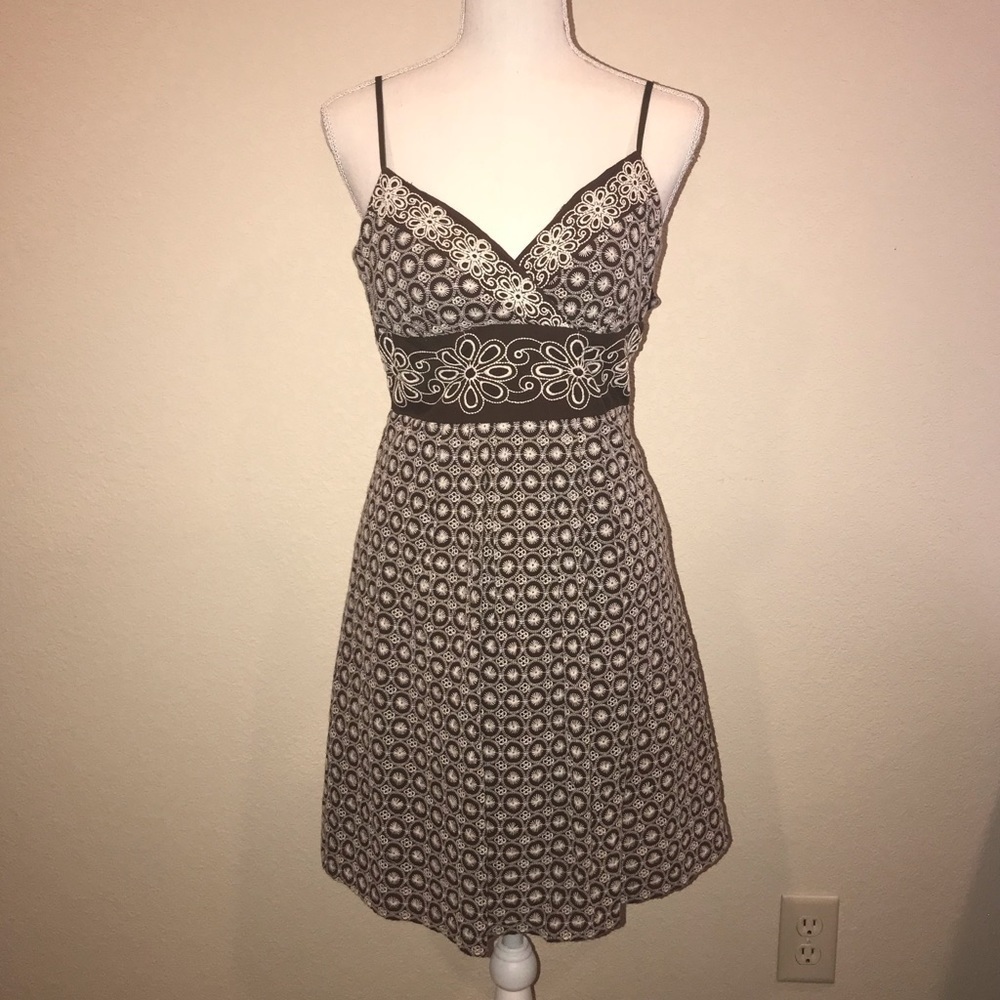 B. Darlin size 5/6 brown cotton sleeveless dress